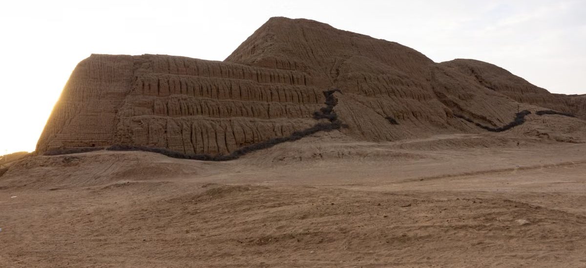 Explore the ancient Pre-Incan pyramid ruins located in Trujillo, Peru.